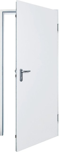 Hörmann Tür-Element mit Eckzarge KSI 40-1 in Weiß, Rechtsanschlag, RC2, Stahl, B: 100 cm, H: 200 cm - Bild 1