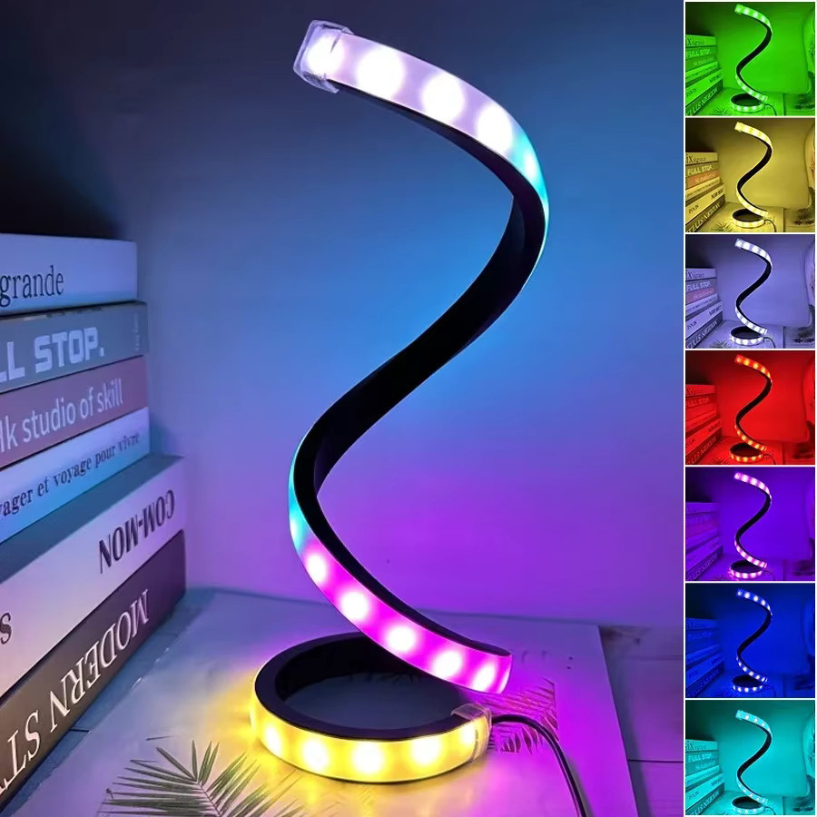 GGBEE LED Schreibtischlampe in Schlangenform mit USB-Anschluss, dimmbar, Weiß oder RGB - Bild 5