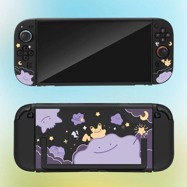 Bandai Hot Switch 2 Matte Hartschalen-Schutzhülle mit Ditto-Muster für Nintendo Switch Joy Con Handheld-Spielkonsole Zubehör - Bild 1