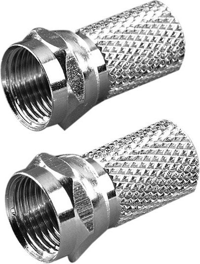Vivanco F Stecker mit Dichtung in Silber, 7,0 mm (44003) - Bild 1