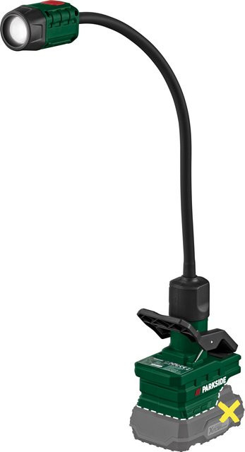 Parkside PLSSA 20-Li A1 LED Spotlicht in Schwarz mit Clip und verstellbarem Lichtstrom - Bild 1