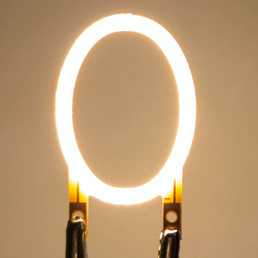 HEGEHE LED COB Filament Kerzen Glühbirnen in Warmweiß mit gelbem Ring für DIY Weihnachts- und Partydekoration - Bild 4