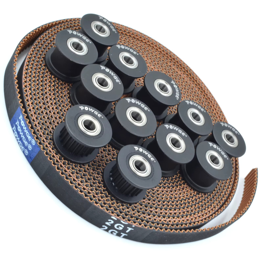 POWGE Silver Creality K1 Max Kit mit 10 Stück 2GT-7,7 RF Zahnriemen 3,5 Meter und 20 Zähne Umlenkrollen mit 4 mm Bohrung für 3D-Drucker - Bild 4