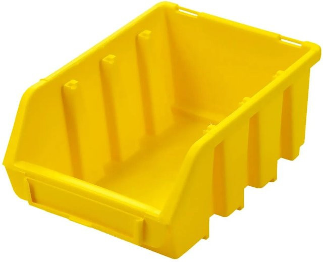 PROREGAL Sichtlagerbox 2 aus Polypropylen in Gelb, B/T/H: 11,6 x 7,5 x 16,1 cm - Bild 1