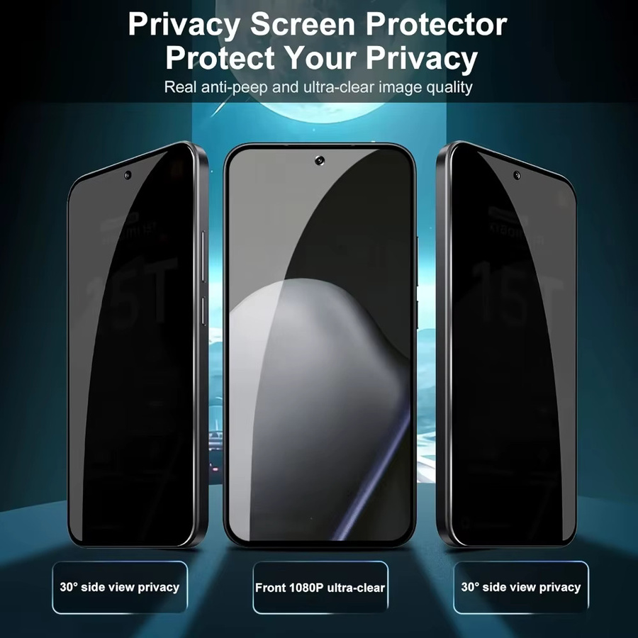 NNBILI 5er-Pack Displayschutzfolie aus gehärtetem Glas für Xiaomi 13T 14T und Redmi Note 13 Pro 14 15 Pro, transparent - Bild 1
