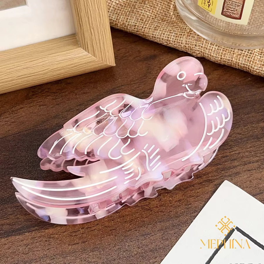 MEPHINA Animal Series Haarklammern, rosa, Damen - Bild 3