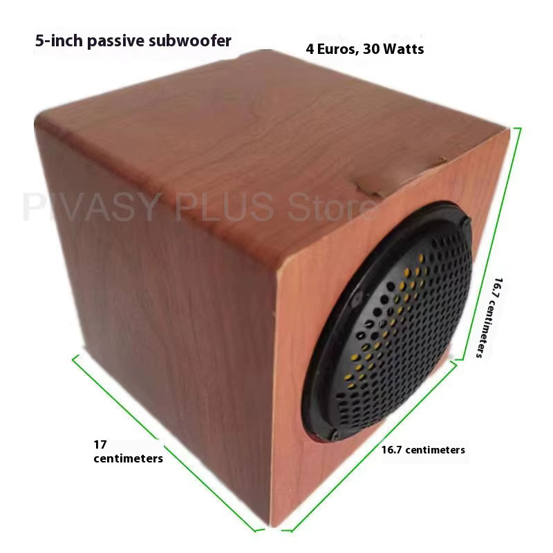 PIVASY Passiver Subwoofer für Autolautsprecher 6,5 bis 10 Zoll, 70W, 4 Ohm Soundbox für Fahrzeug-Modifikationen und Heimkino-Soundsysteme - Bild 2