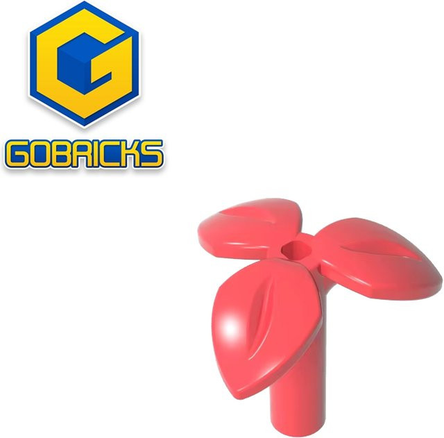 Gobricks Pflanzenstiel mit Stange, Zubehör, Natur, Rosa / Pink - Bild 1