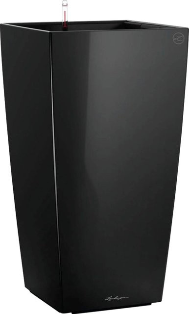 Lechuza Cubico Premium Säulengefäß Schwarz hochglanz B/T/H: 40 x 40 x 40 cm - Bild 1