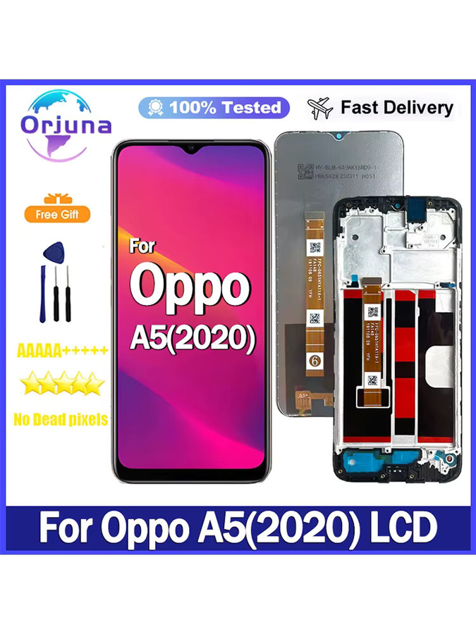 Oppo A5 2020 Ersatz LCD Display mit 6.5 Zoll IPS Touchscreen in Schwarz (Modelle CPH1959, CPH1933) - Bild 4