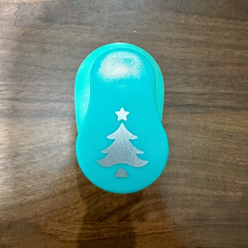 Weihnachts-Puncher aus Zedernholz mit Multi-Style-Funktion für EVA-Schaum und Papier, Durchmesser: 2,5 cm - Bild 1