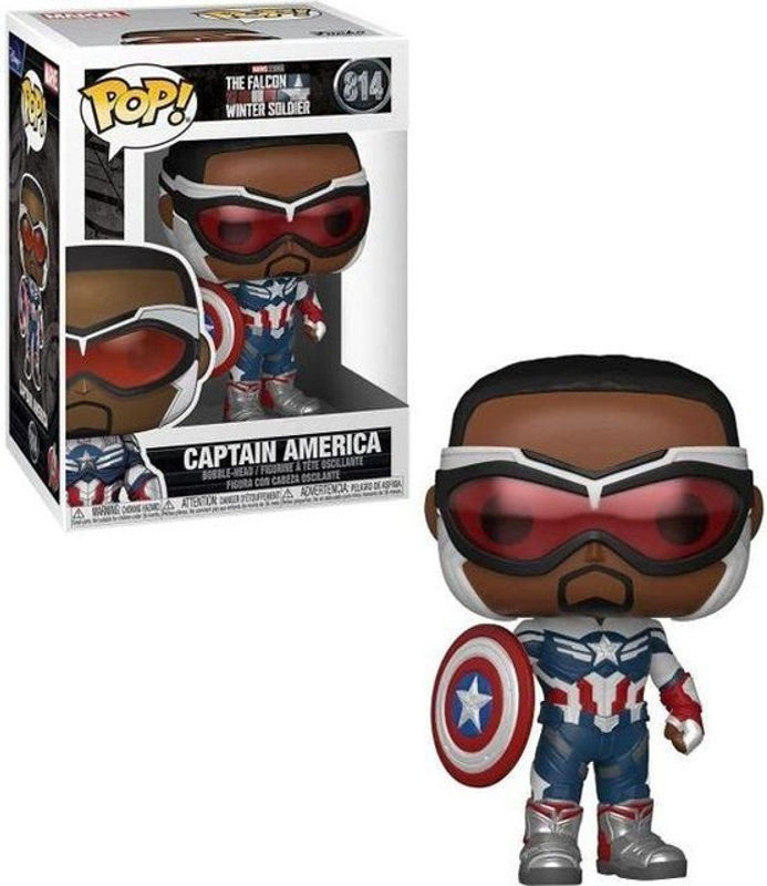 Funko Pop! Captain America aus The Falcon and the Winter Soldier als dekorative Figur in Blau und Mehrfarbig - Bild 1