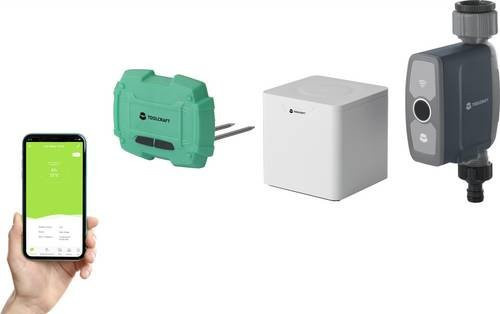Toolcraft TO-7166778 Bewässerungssteuerung mit App- und WiFi-Steuerung in Multicolor