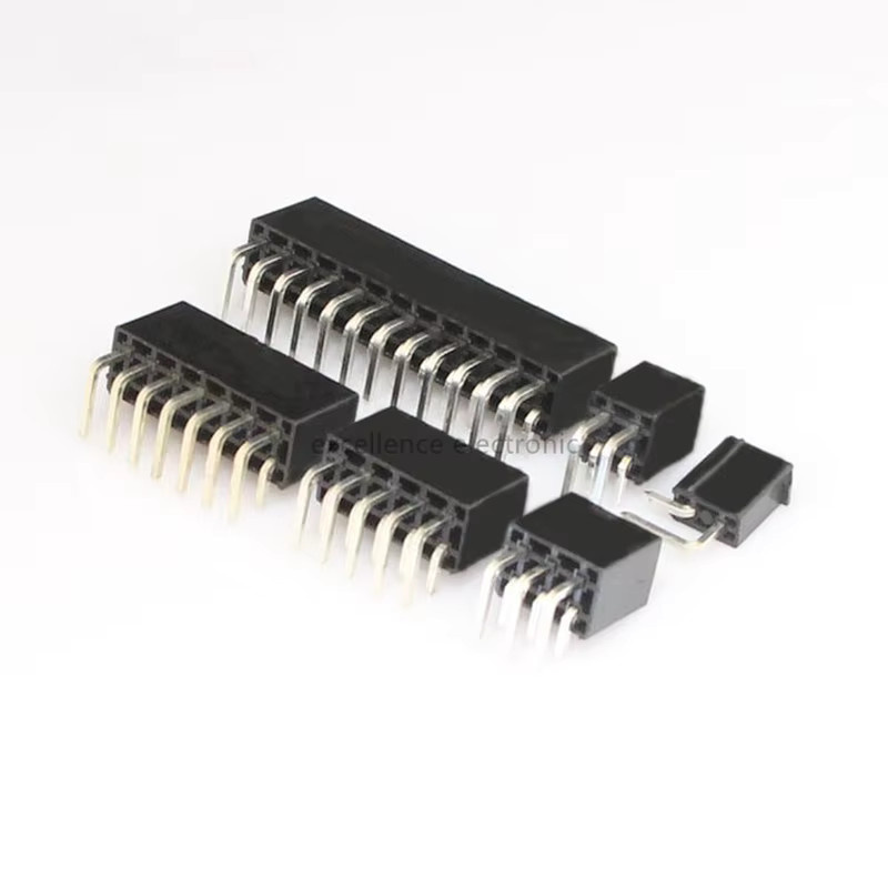 5 Stück Rechtwinklige Steckverbinder 5569 Schwarz 2-reihig mit 4,2mm Rastermaß für PCB-Platinenmontage und PC-Grafikkarten - Bild 2
