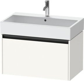 Duravit Waschtischunterschrank Ketho.2 in Weiß Matt mit 1 Auszug, wandhängend, B: 78,4 cm, T: 46,0 cm, H: 44,0 cm - Bild 1