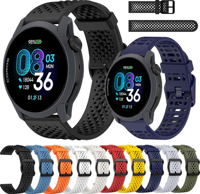 COROS Uhrenarmband Silikon, 22 mm, multicolor, Unisex - Bild 1