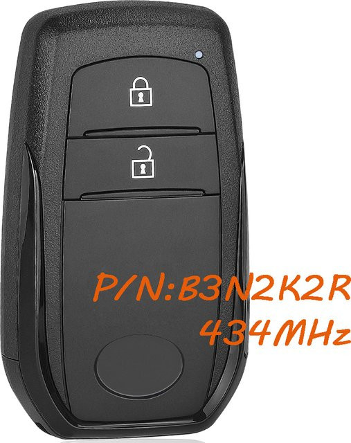 DIYKEY Smart Remote Key Fob für Toyota Land Cruiser 2022 2023 2024, 434 MHz, PAGE1 BA 8A Chip, Schwarz - Bild 1