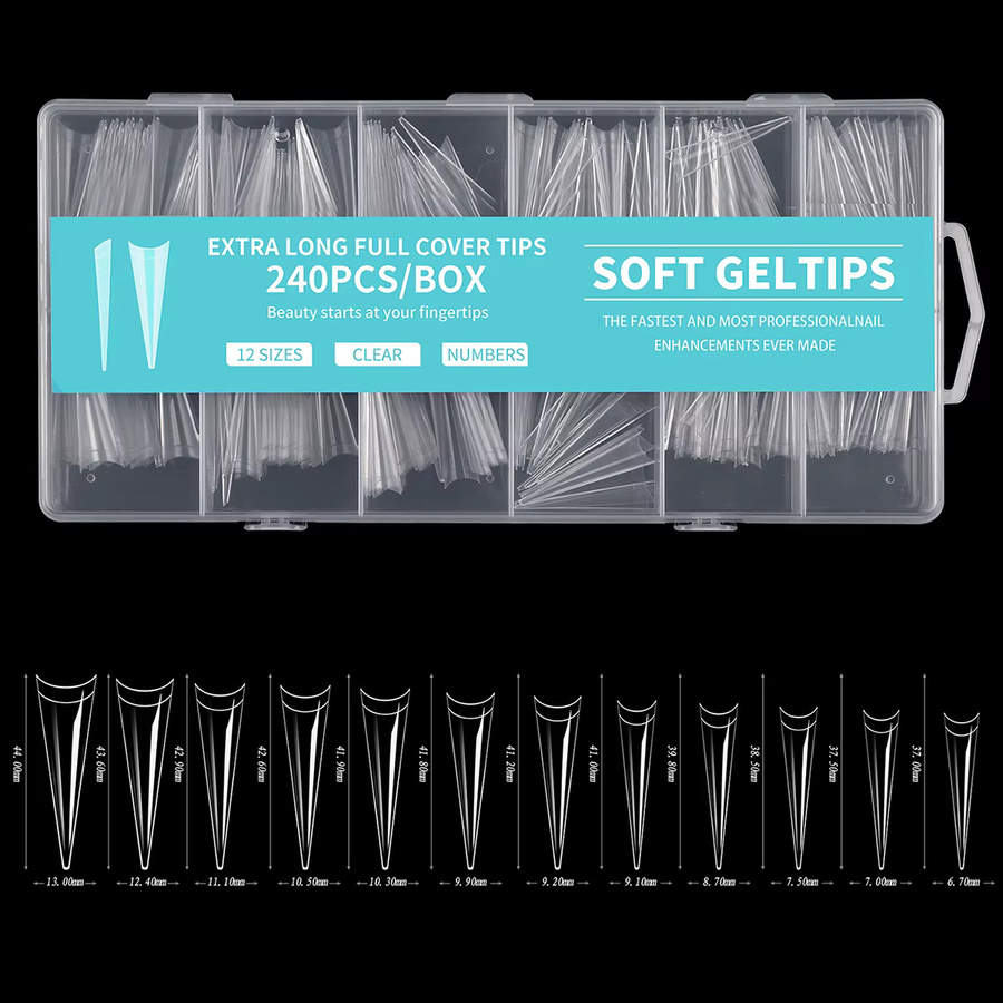 Misscheering Stiletto Falsche Nägel, Glänzend, Gel, 240 Stück - Bild 3