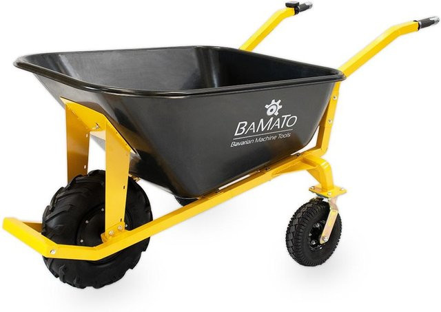 Elektrische Schubkarre BAMATO MTR-200, 3 Räder, Gelb, B/T/H: 89,5 x 169 x 94 cm - Bild 1