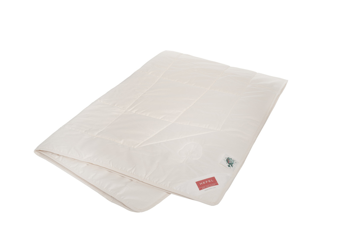 Hefel Bio-Timber Ganzjahresdecke aus Bio-Baumwolle und Lyocell, Weiß, B: 155 cm, L: 220 cm - Bild 1