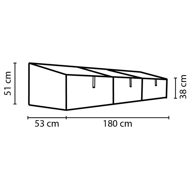 Vitavia Frühbeet Gaia 3X in Silber aus Aluminium mit Polycarbonat-Fenstern und 0,9 m² Anbaufläche - Bild 3