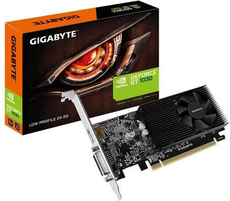 Gigabyte Grafikkarte GT1030 mit 2 GB GDDR5, PCIe 3.0 x16, HDMI, Schwarz - Bild 1