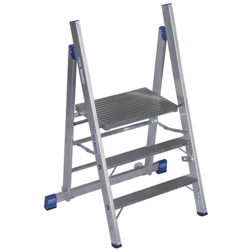 Krause Tritt MONTO 3-stufige Aluminiumleiter in Silber bis 150 kg - Bild 2