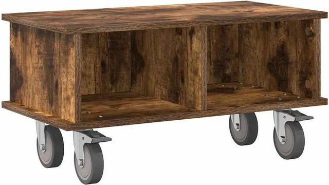 vidaXL TV-Ständer Modern aus Holz in Geräucherte Eiche, B/T/H: 68,5 x 35 x 35 cm - Bild 1