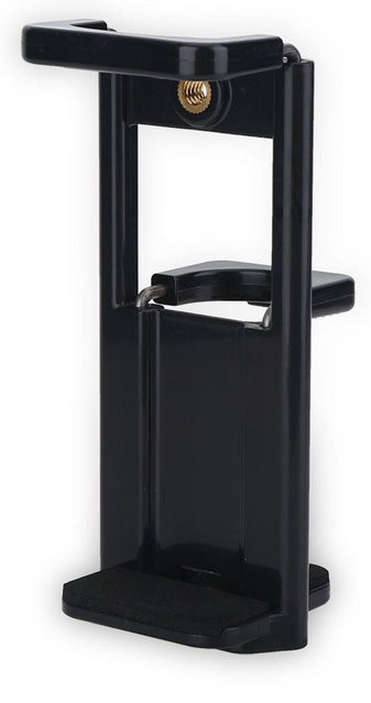 OutsideWorld Stativadapter Handyhalterung Clip für Handy, Tablet und Kamera in Schwarz - Bild 1