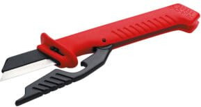 Cimco Sicherheitskabelmesser 120064 rot mit ausziehbarem Messer - Bild 1