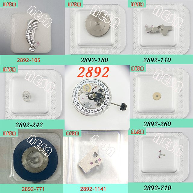 ETA Uhrwerk-Zubehör, Automatikwerk-Teile, Edelstahl, Silber, Unisex - Bild 1