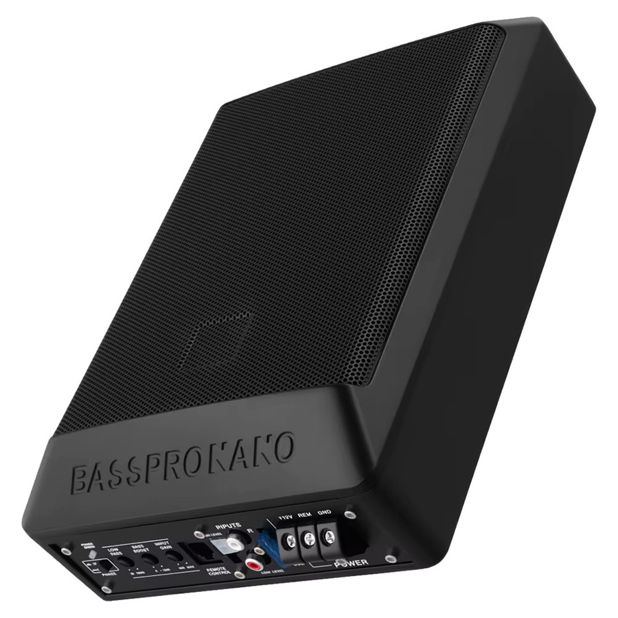 Podofo Aktiver Unter-Sitz-Subwoofer Set in Schwarz mit Verstärkerkabel - Bild 4