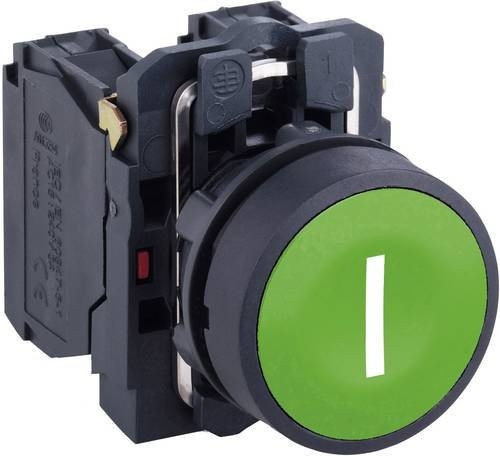 Schneider Electric XB5AA3311 Drucktaster grün, tastend, IP66 IP67 IP69 IP69K, B: 3,0 cm, T: 5,2 cm, H: 4,2 cm - Bild 1
