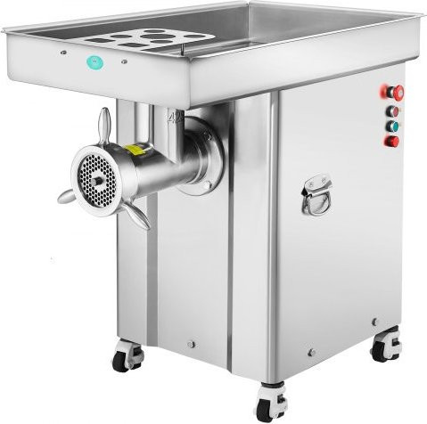 VEVOR kommerzieller elektrischer Fleischwolf aus Edelstahl in Silber mit Wurstfüller, 4000 W Leistung und 16,65 kg/min Kapazität - Bild 1