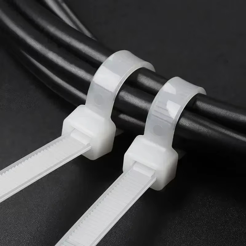 1000 Stück Nylon-Kabelbinder aus Kunststoff in Schwarz, selbstsichernde und hitzebeständige Kabelbefestigung - Bild 2