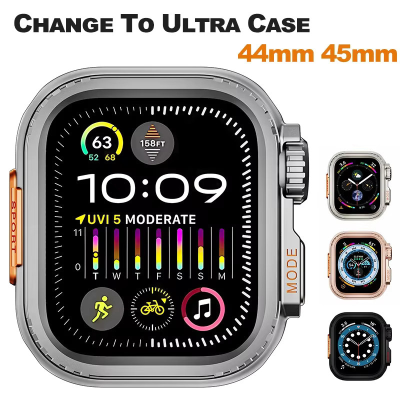 CHIICSMART Metall-Bumper-Hülle für Apple Watch, Edelstahl, Silber, Unisex - Bild 6