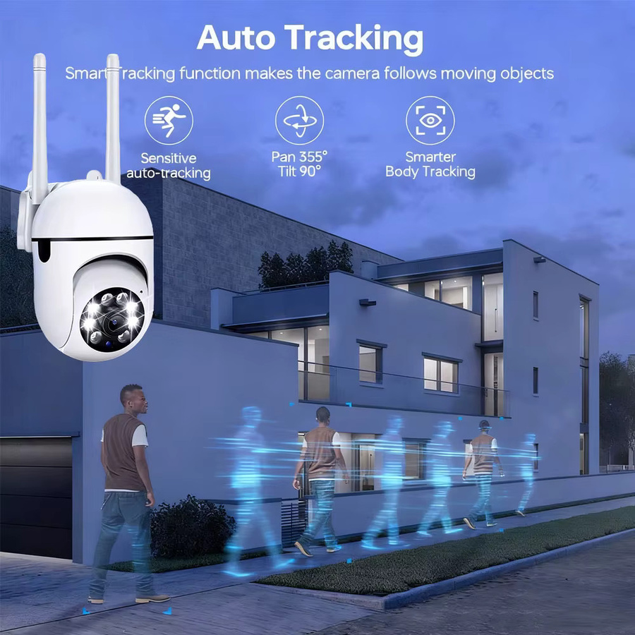 390EYES Jaxcam WLAN PTZ-Innenkamera mit 5MP Auflösung, Bewegungserkennung, automatischer Verfolgung und Zwei-Wege-Audio in Weiß - Bild 3