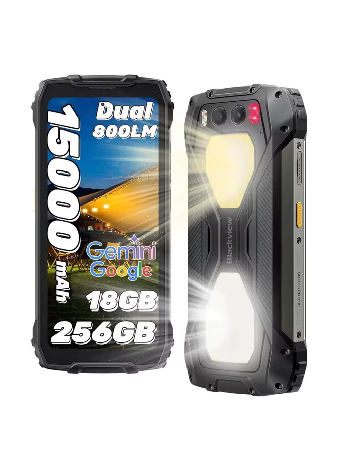 Blackview BV7300 Outdoor-Smartphone mit 256 GB Speicher, 6,67 Zoll 90 Hz Display und 15000 mAh Akku in Orange oder Black - Bild 4