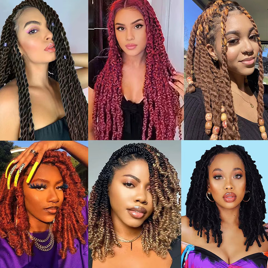 Bewill Afro Twist Marley Twist Flechthaar, Kinky Hair, 12-16 Zoll - Bild 5