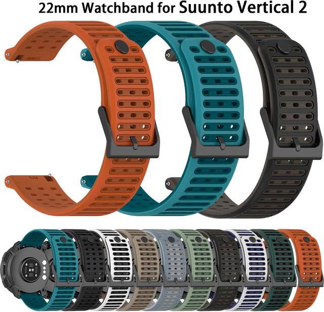 Uhrenarmband HUBANDE Silikon, Weiß, 22 mm, Unisex - Bild 1