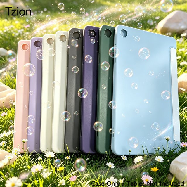 Magnetische Flip Smart Cover Tablet-Hülle für Samsung Galaxy Tab A7 A8 A9 A11 S6 S7 S8 S9 S10 FE Plus Lite in Blau - Bild 1