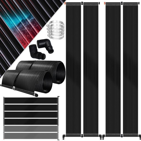 KESSER Solarkollektor Poolheizung aus UV-beständigem Kunststoff zur Warmwassererzeugung für deinen Pool
