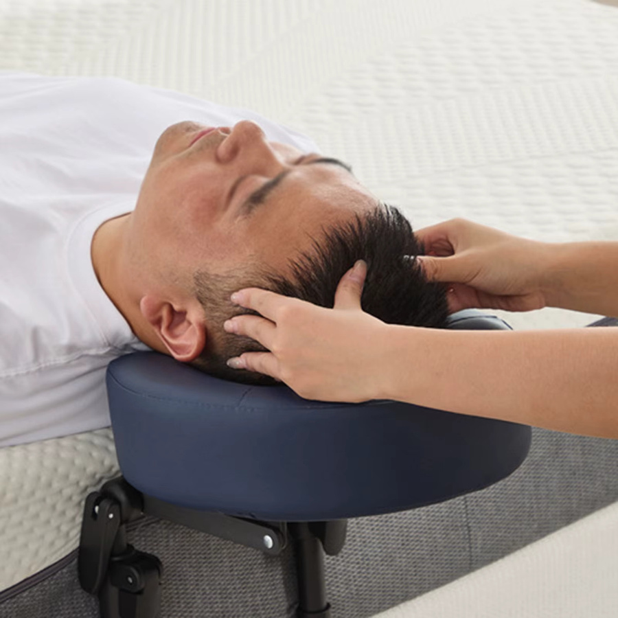Eelhoe Tragbares Nackenmassagegerät mit verstellbarer Kopfstütze in Weiß - Bild 3
