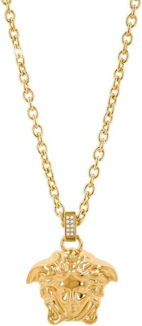 Versace Halskette, Kristall, Gold, Damen, beige - Bild 1