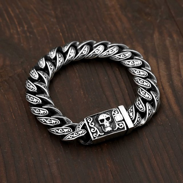 NORTHMAN Armband, Edelstahl, Silber, Vintage, Herren - Bild 1