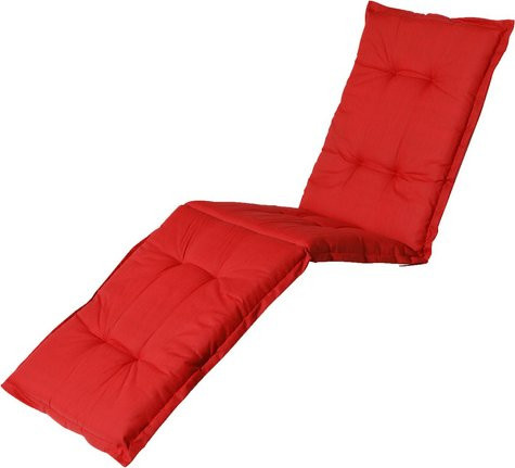 MADISON Liegenauflage Basic in Rot, wetterfest und UV-beständig, B/T: 200 x 65 cm - Bild 1