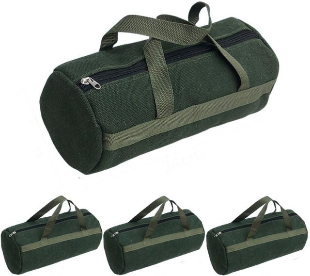 Robuste Canvas Werkzeugtasche in Grün für Hardware und Autoreparatur-Toolkits - Bild 1