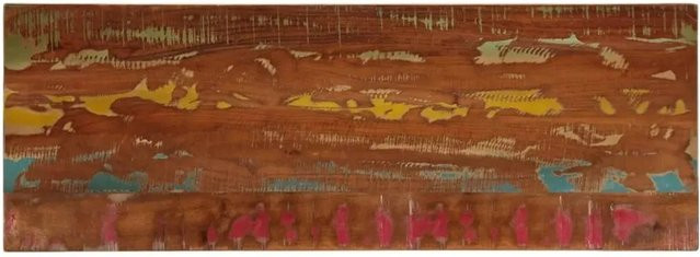 vidaXL Tischplatte aus Massivholz in Rechteckig, Rustikaler Look, B/T/H: 140 x 60 x 1,5 cm - Bild 1