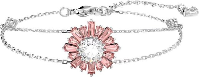 Swarovski Armband, Rhodiniert, Pink, Weiß, Kristall, Damen - Bild 1