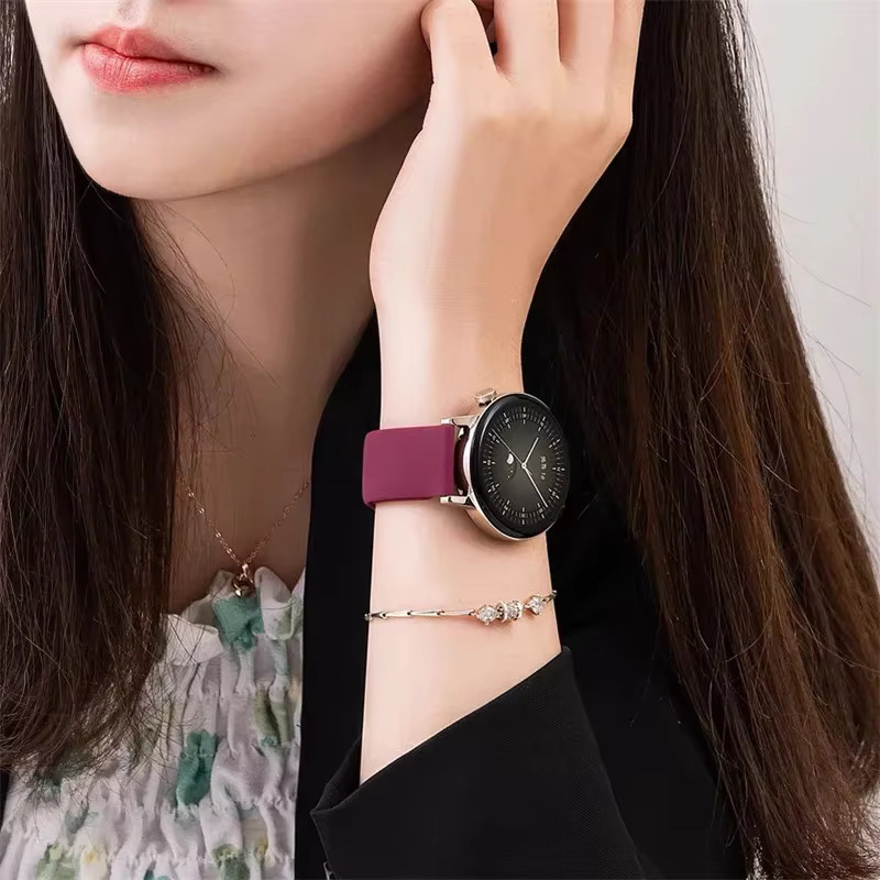 Uhrenarmband Silikon, Weiß, Unisex - Bild 2